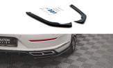 Maxton Design bočné spoilery zadného nárazníka VW Arteon R-Line po FL - čierny lesklý