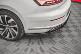 Maxton Design bočné spoilery zadného nárazníka Street Pro VW Arteon R-Line po FL - čierno červený 