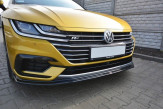 Maxton Design spoiler predného nárazníka VW Arteon R-Line pred FL Ver.1 - čierny lesklý