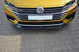 Maxton Design spoiler predného nárazníka VW Arteon R-Line pred FL Ver.2 - čierny lesklý