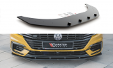 Maxton Design spoiler predného nárazníka Racing Durability VW Arteon R-Line - čierno červený 