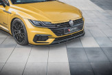 Maxton Design spoiler predného nárazníka Racing Durability VW Arteon R-Line - čierno červený 