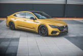 Maxton Design spoiler predného nárazníka Racing Durability VW Arteon R-Line - čierno červený 