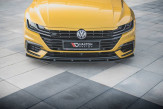Maxton Design spoiler predného nárazníka Racing Durability VW Arteon R-Line - čierno červený 