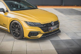 Maxton Design spoiler predného nárazníka Racing Durability VW Arteon R-Line - čierny + lesklé krídielka