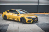 Maxton Design spoiler predného nárazníka Racing Durability VW Arteon R-Line - čierny + lesklé krídielka