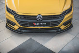 Maxton Design spoiler predného nárazníka Racing Durability VW Arteon R-Line - čierny + lesklé krídielka