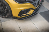 Maxton Design spoiler predného nárazníka Racing Durability VW Arteon R-Line - čierno červený + lesklé krídielka