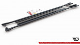 Maxton Design bočné prahové lišty Racing Durability VW Arteon R-Line - čierno červený 
