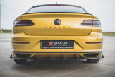 Maxton Design spoiler zadného nárazníka Racing Durability VW Arteon R-Line - čierny + lesklé krídielka