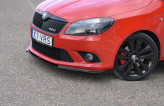 Maxton Design spoiler predného nárazníka ŠKODA Fabia II RS - čierny lesklý