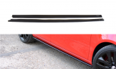 Maxton Design bočné prahové lišty ŠKODA Fabia II RS - čierny lesklý