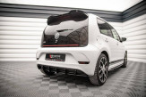 Maxton Design difúzor zadného nárazníka Racing Durability VW UP! GTI - čierno červený 