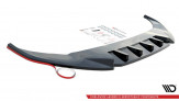Maxton Design stredový spoiler zadného nárazníka (s vertikálnym rebrovaním) ŠKODA Octavia IV NX Sportline - čierny lesklý