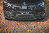 Maxton Design spoiler predného nárazníka ŠKODA Karoq Sportline pred FL - čierny lesklý