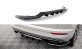 Maxton Design stredový spoiler zadného nárazníka (s vertikálnym rebrovaním) ŠKODA Karoq Sportline po FL - čierny lesklý
