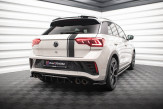 Maxton Design stredový spoiler zadného nárazníka (s vertikálnym rebrovaním) VW T-Roc R po FL - čierny lesklý