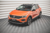 Maxton Design spoiler predného nárazníka VW T-Roc pred FL Ver.1 - čierny lesklý