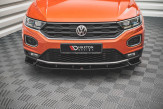 Maxton Design spoiler predného nárazníka VW T-Roc pred FL Ver.2 - čierny lesklý