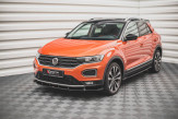 Maxton Design spoiler predného nárazníka VW T-Roc pred FL Ver.2 - čierny lesklý