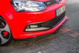 Maxton Design spoiler predného nárazníka VW Polo GTI 6R pred FL Ver.2 - čierny lesklý