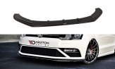 Maxton Design spoiler predného nárazníka VW Polo GTI 6R po FL Ver.1 - čierny lesklý