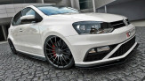 Maxton Design spoiler predného nárazníka VW Polo GTI 6R po FL Ver.2 - čierny lesklý