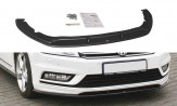 Maxton Design spoiler predného nárazníka VW Passat B7 R-Line Ver.1 - čierny lesklý