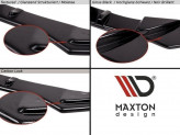 Maxton Design bočné spoilery zadného nárazníka VW Passat B7 R-Line Variant - čierny lesklý