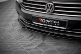 Maxton Design spoiler predného nárazníka VW Passat B8 po FL Ver.1 - čierny lesklý