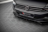 Maxton Design spoiler predného nárazníka VW Passat B8 po FL Ver.2 - čierny lesklý