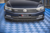 Maxton Design spoiler predného nárazníka VW Passat B8 pred FL Ver.1 - čierny lesklý