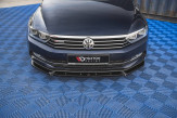 Maxton Design spoiler predného nárazníka VW Passat B8 pred FL Ver.2 - čierny lesklý