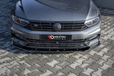 Maxton Design spoiler predného nárazníka VW Passat B8 R-Line pred FL Ver.1 - čierny lesklý