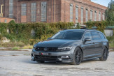 Maxton Design spoiler predného nárazníka VW Passat B8 R-Line pred FL Ver.2 - čierny lesklý