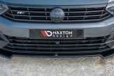 Maxton Design spoiler predného nárazníka VW Passat B8 R-Line pred FL Ver.2 - čierny lesklý