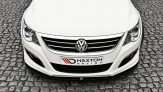 Maxton Design spoiler predného nárazníka VW Passat CC R36 R-Line pred FL - čierny lesklý