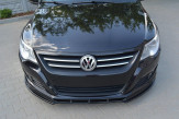 Maxton Design spoiler predného nárazníka VW Passat CC pred FL Ver.1 - čierny lesklý