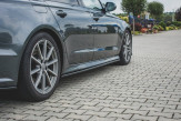 Maxton Design bočné prahové lišty AUDI A6 S-Line / S6 C7 po FL - čierny lesklý