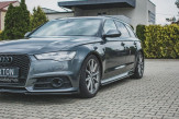 Maxton Design bočné prahové lišty AUDI A6 S-Line / S6 C7 po FL - čierny lesklý