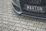 Maxton Design spoiler predného nárazníka AUDI A6 S-Line / S6 C7 po FL - čierny lesklý