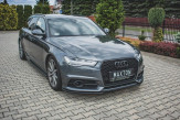 Maxton Design spoiler predného nárazníka AUDI A6 S-Line / S6 C7 po FL - čierny lesklý