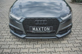 Maxton Design spoiler predného nárazníka AUDI A6 S-Line / S6 C7 po FL - čierny lesklý