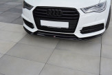 Maxton Design spoiler predného nárazníka AUDI A6 S-Line / S6 C7 po FL Ver.1 - čierny lesklý