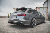 Maxton Design spoiler zadného nárazníka AUDI A6 S-Line / S6 C7 po FL - čierny lesklý