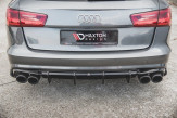 Maxton Design spoiler zadného nárazníka AUDI A6 S-Line / S6 C7 po FL - čierny lesklý