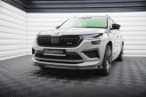 Maxton Design spoiler predného nárazníka ŠKODA Kodiaq RS po FL Ver.1 - čierny lesklý