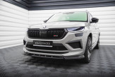 Maxton Design spoiler predného nárazníka ŠKODA Kodiaq RS po FL Ver.2 - čierny lesklý