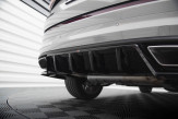 Maxton Design stredový spoiler zadného nárazníka (s vertikálnym rebrovaním) ŠKODA Kodiaq RS po FL - čierny lesklý