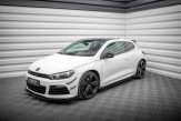 Maxton Design bočné prahové lišty Street Pro VW Scirocco 3 R pred FL - čierny + lesklé krídielka